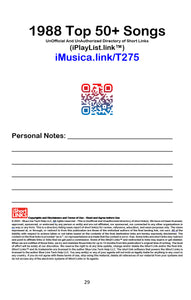 iMusica.link - 1980s - UnOfficial And UnAuthorizied Directory of Short Links - (PAPERBACK 5.5"x8.5")