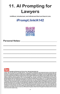 AI Prompts for Lawyers - Vol. 1 - iPrompt.link (PAPERBACK 5.5"x8.5")