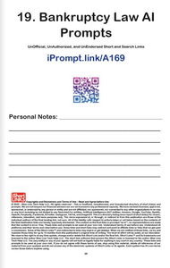 AI Prompts for Lawyers - Vol. 1 - iPrompt.link (PAPERBACK 5.5"x8.5")