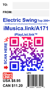 iMusica.link - Electric Swing - Top 200- UnOfficial And UnAuthorizied Directory of Short Links - (SMALL CARD 2"x3.5")
