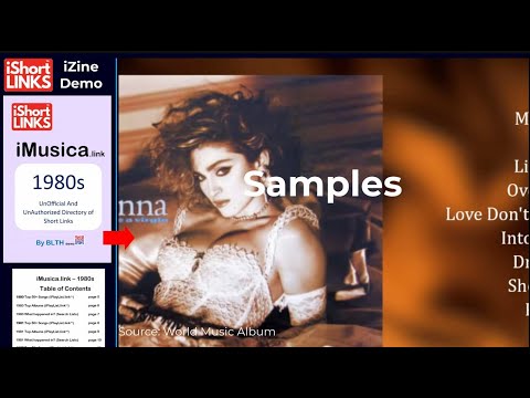 iMusica.link - 1980s - UnOfficial And UnAuthorizied Directory of Short Links - (PAPERBACK 5.5"x8.5")